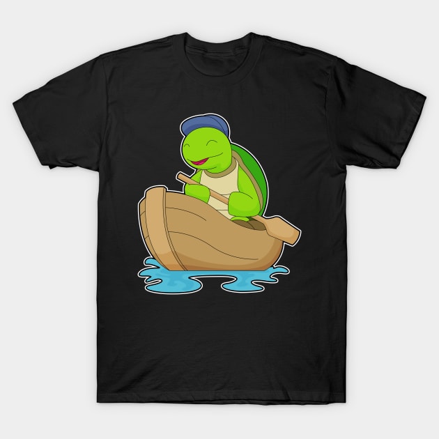 Turtle Boat Paddle T-Shirt by Markus Schnabel